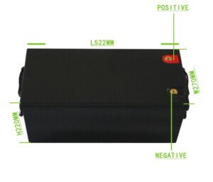 Outline dimension of 12.8V 300Ah(3840Wh) lithium ion battery pack